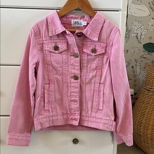 NEVER WORN Lola + The Boys Pink Jean Jacket for Kids